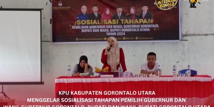 KPU GORUT Gelar Sosialisasi Tahapan Pemilu di Kecamatan Anggrek dan Monano