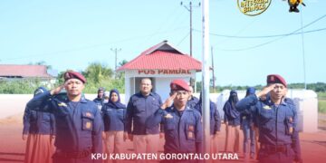 Memperingati Hari Pahlawan, KPU Kabupaten Gorontalo Utara Gelar Upacara
