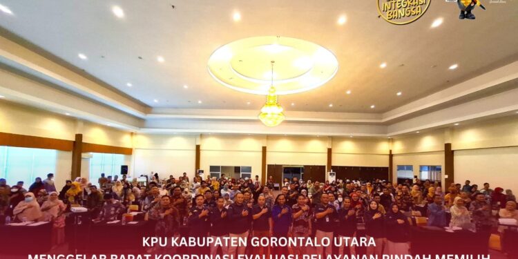Komisi Pemilihan Umum Kabupaten Gorontalo Utara Gelar Rapat Evaluasi Layanan Pindah Memilih