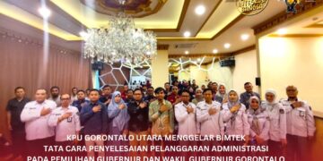 KPU Kabupaten Gorontalo Utara Gelar Bimtek Penanganan Pelanggaran Administrasi Pilkada 2024
