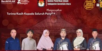 KPU Apresiasi Kerja Keras Penyelenggara Ad-hoc pada Pemilihan Bupati dan Wakil Bupati Gorontalo Utara 2024