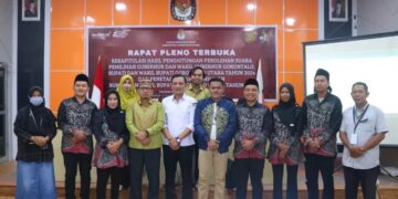 Pelaksanaan Rapat Pleno Rekapitulasi Hasil Perhitungan dan Perolehan Suara Pilkada 2024 di KPU Gorut Berjalan Tertib dan Lancar