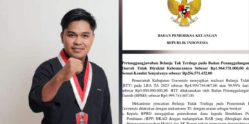 Upsss, Temuan BPK 1,9 Miliar Pada BPBD KABGOR, Rijal Agu : Kejari Kabgor Jangan Hanya Tutup Mata & Tutup Telinga