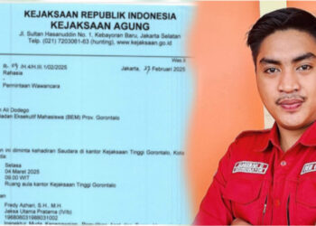 Kejagung Periksa Koordinator BEM Gorontalo Terkait Dugaan Gratifikasi Oknum Jaksa