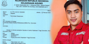 Kejagung Periksa Koordinator BEM Gorontalo Terkait Dugaan Gratifikasi Oknum Jaksa