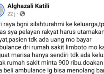 Unggahan RSUD MM Dunda Minta Tarif Rp900 Ribu ke Jenazah Bayi Viral di Medsos