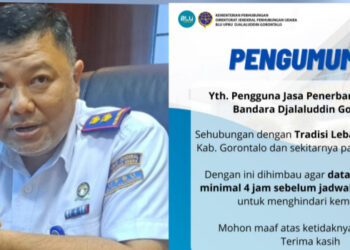 Bandara Djalaludin Gorontalo Imbau Penumpang Tiba Lebih Awal Mengantisipasi Kemacetan Lebaran Ketupat