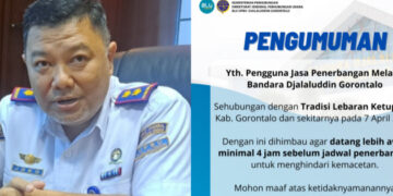 Bandara Djalaludin Gorontalo Imbau Penumpang Tiba Lebih Awal Mengantisipasi Kemacetan Lebaran Ketupat