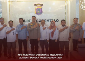 KPU Kabupaten Gorontalo dan Polres Gorontalo Perkuat Sinergi Pasca Pilkada 2024
