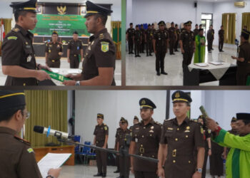 Estafet Kepemimpinan di Bidang Intelijen, Sertijab Penuh Makna di Kejari Gorontalo