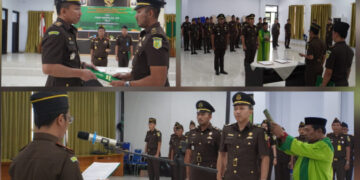 Estafet Kepemimpinan di Bidang Intelijen, Sertijab Penuh Makna di Kejari Gorontalo