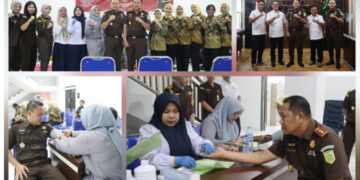 Wujud Nyata Peduli Sesama, Kejari Gorut Gelar Donor Darah Peringati Hari Lahir Kejaksaan ke-80
