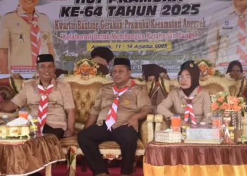 Lukum Diko Hadiri Pembukaan HUT Pramuka ke-64 di Tolongio, Ajak Generasi Muda Jadi Pelopor Ketahanan Bangsa