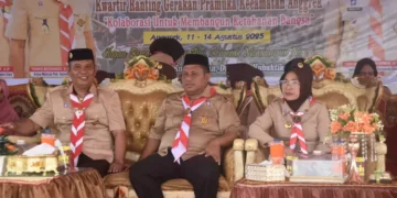 Lukum Diko Hadiri Pembukaan HUT Pramuka ke-64 di Tolongio, Ajak Generasi Muda Jadi Pelopor Ketahanan Bangsa