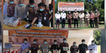 Kejari Kabupaten Gorontalo Musnahkan Barang Bukti 23 Perkara, Wujudkan Transparansi Penegakan Hukum