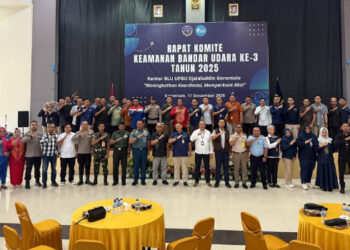 Rapat Komite Keamanan Bandar Udara ke-3 Tahun 2025, UPBU Djalaludin Gorontalo Perkuat Sinergi Lintas Sektor