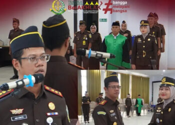 Kejari Kabgor Gelar Pelantikan dan Kenaikan Pangkat, Dr. Abvianto Tegaskan Amanah & Integritas Insan Adhyaksa