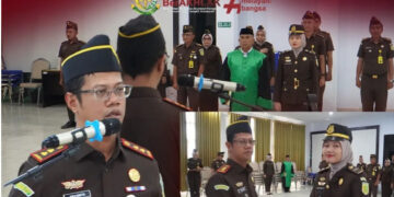 Kejari Kabgor Gelar Pelantikan dan Kenaikan Pangkat, Dr. Abvianto Tegaskan Amanah & Integritas Insan Adhyaksa
