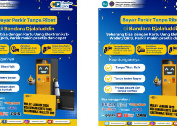 Bandara Djalaluddin Terapkan Sistem Parkir Tunai & Non-Tunai Mulai Januari 2026