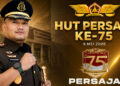 Kajari Kabupaten Gorontalo Ucapkan Selamat HUT PERSAJA Ke-75, Tegaskan Komitmen Penegakan Hukum Berintegritas