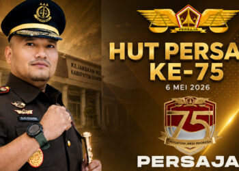 Kajari Kabupaten Gorontalo Ucapkan Selamat HUT PERSAJA Ke-75, Tegaskan Komitmen Penegakan Hukum Berintegritas