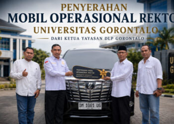 Ketua Yayasan DLP Gorontalo Serahkan Mobil Operasional Toyota Alphard untuk Rektor Universitas Gorontalo