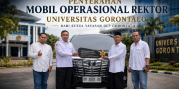 Ketua Yayasan DLP Gorontalo Serahkan Mobil Operasional Toyota Alphard untuk Rektor Universitas Gorontalo