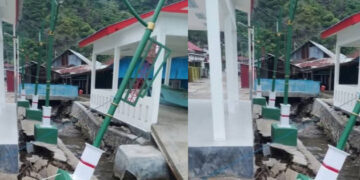 Baru Diresmikan Presiden, Proyek KNMP Leato Selatan Ambruk Diduga Akibat Pekerjaan Asal-asalan
