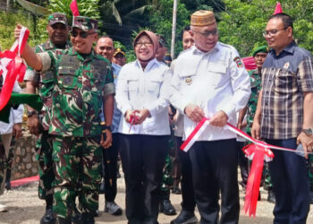 Pangdam XIII/Merdeka Resmikan Jembatan Garuda di Ulapato B, Wujud Kepedulian TNI dan Presiden untuk Daerah Terisolir