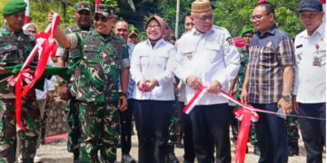 Pangdam XIII/Merdeka Resmikan Jembatan Garuda di Ulapato B, Wujud Kepedulian TNI dan Presiden untuk Daerah Terisolir