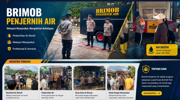 Tim SAR Brimob Turun ke Lokasi Banjir di Biau, Bawa Kendaraan Penjernih Air Siap Konsumsi