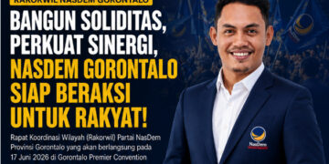 Rakorwil NasDem Gorontalo, Gustriman Aliwu : Dari Konsolidasi Menuju Aksi Nyata untuk Rakyat