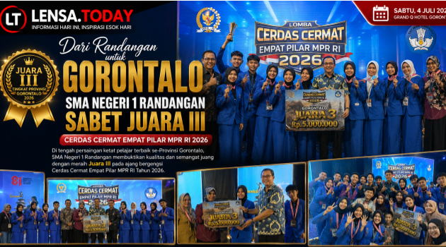 Dari Randangan untuk Gorontalo : SMA Negeri 1 Randangan Sabet Juara III Cerdas Cermat Empat Pilar MPR RI 2026