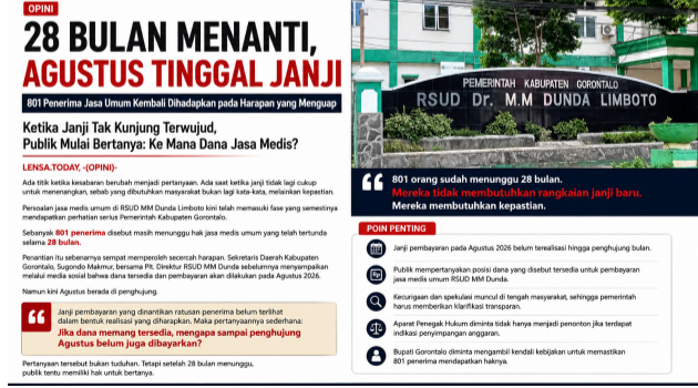 28 Bulan Menanti, Agustus Tinggal Janji : 801 Penerima Jasa Umum Kembali Dihadapkan pada Harapan yang Menguap