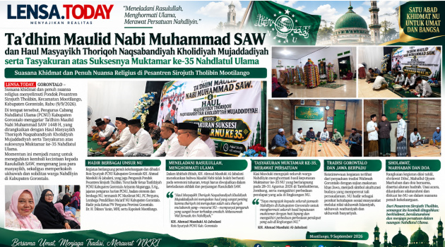PCNU Kabupaten Gorontalo Gelar Maulid Nabi, Haul Masyayikh dan Tasyakuran Muktamar NU ke-35