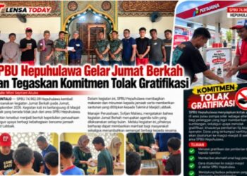 SPBU Hepuhulawa Gelar Jumat Berkah, Tegaskan Komitmen Tolak Gratifikasi