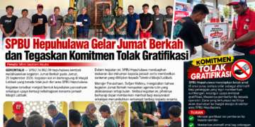 SPBU Hepuhulawa Gelar Jumat Berkah, Tegaskan Komitmen Tolak Gratifikasi