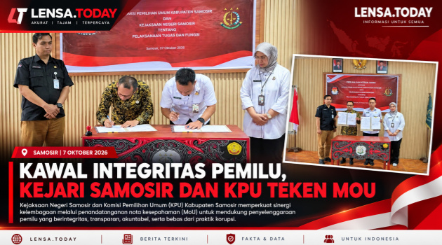 Kawal Integritas Pemilu, Kejari Samosir dan KPU Teken MOU