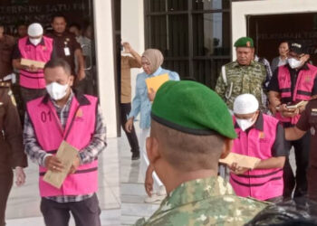 Rp2,4 Miliar Kerugian Negara, Kejari Gorut Tahan Tiga Tersangka Korupsi Masjid Blok Plan